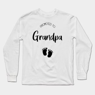 Promoted to grandpa | grandfather Long Sleeve T-Shirt